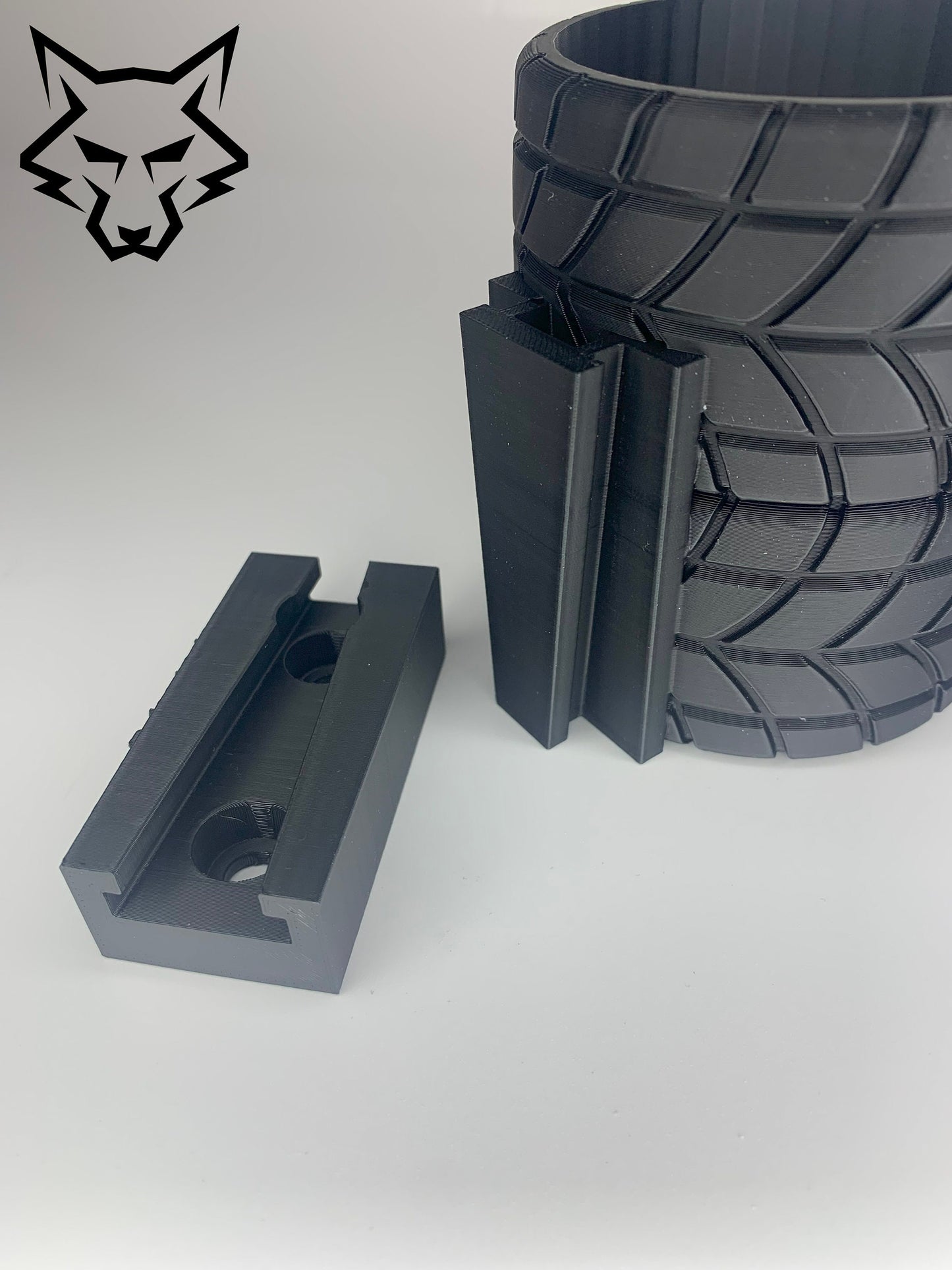 Cup Holder for Sim Rig - Tires Shape Design | Wolf Sim Racing