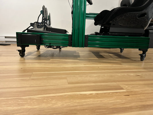 Simracing rig Roller support