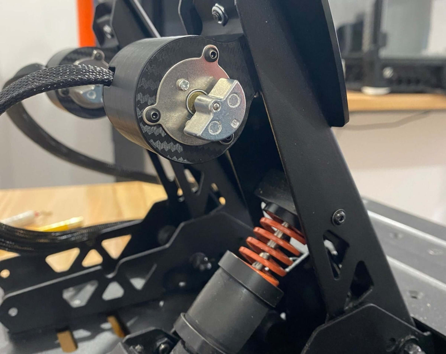 Haptic Feedback Kit for Moza SR-P & SR-P LITE Pedals – SimHub Compatible Rumble Motors | Wolf Sim Racing