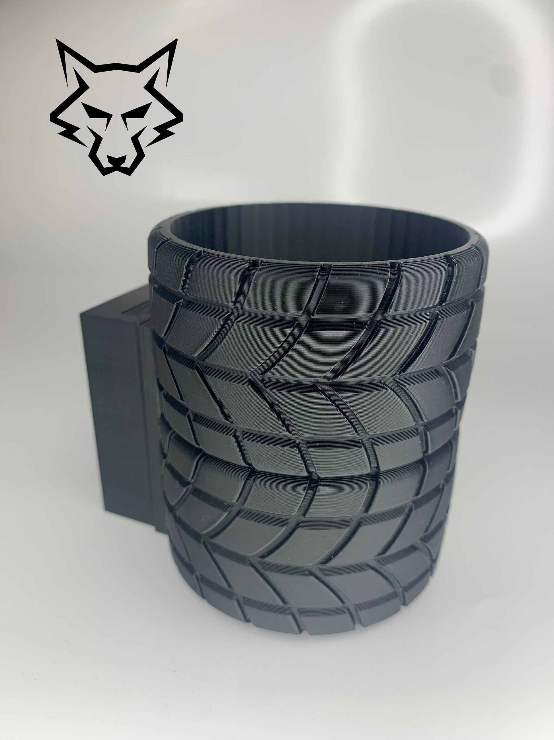 Cup Holder for Sim Rig - Tires Shape Design | Wolf Sim Racing