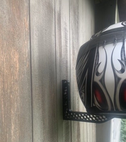 Floating Helmet Stand for Motorcycle and Snowmobile Racer Enthusiasts